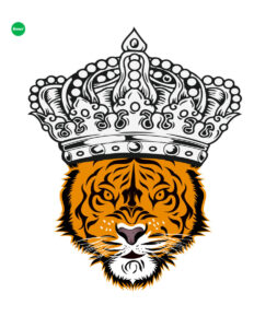 I will make tiger head logo for you with vector file