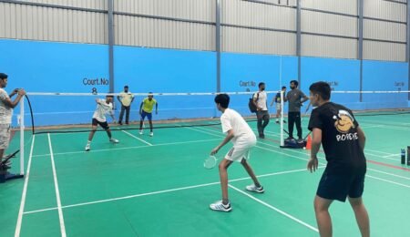 indoor badminton court in gurgaon