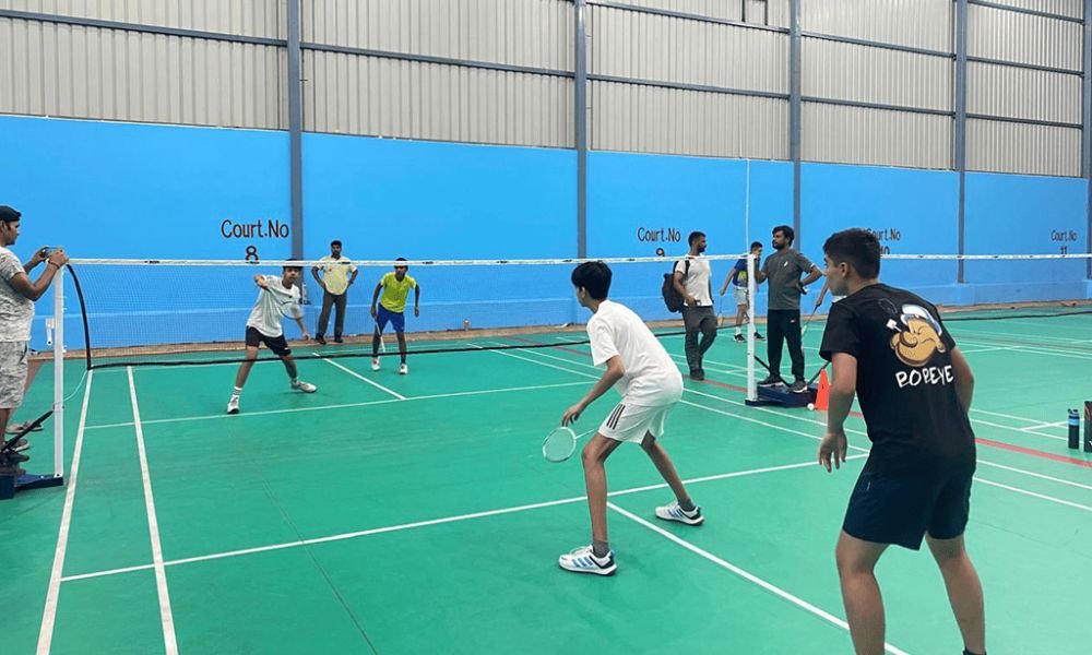 indoor badminton court in gurgaon