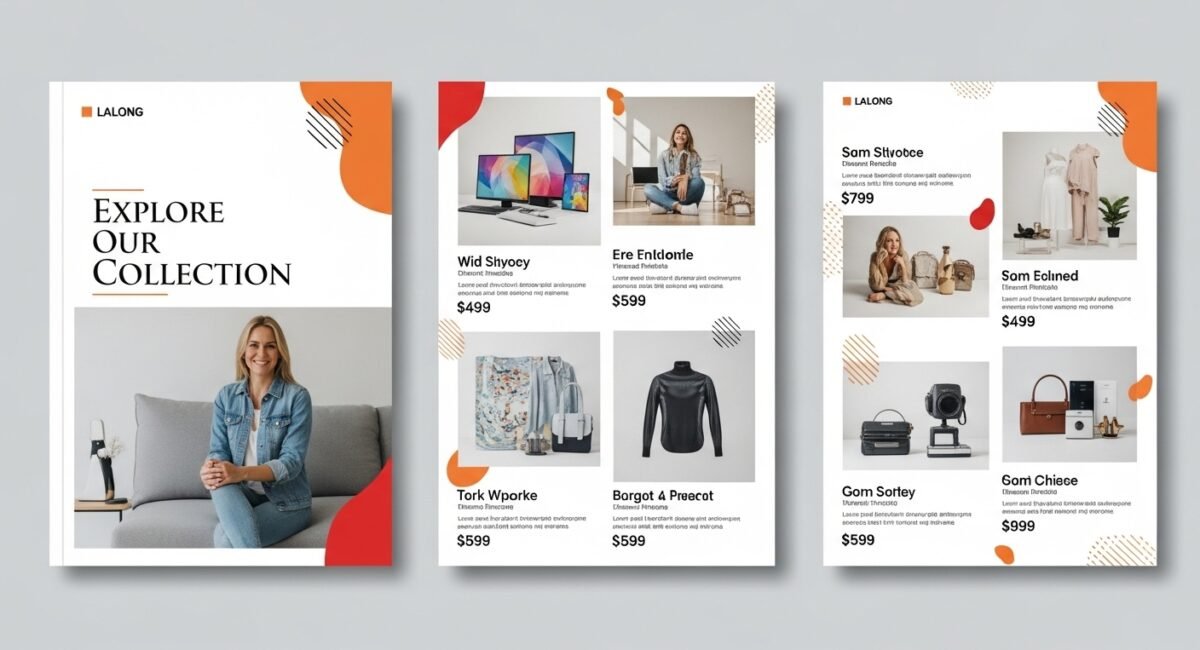 I will create catalog design, product catalog flyer, brochure (4)