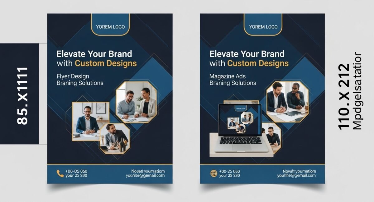 I will design stylish print ready flyer, magazine ad for your business (2)