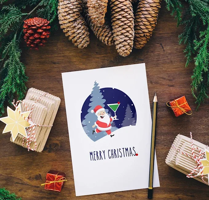 I will design amazing christmas, greeting or holiday card