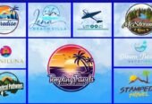 I will do travel agency, tourism, beach, resort and vacation logo for fiverr