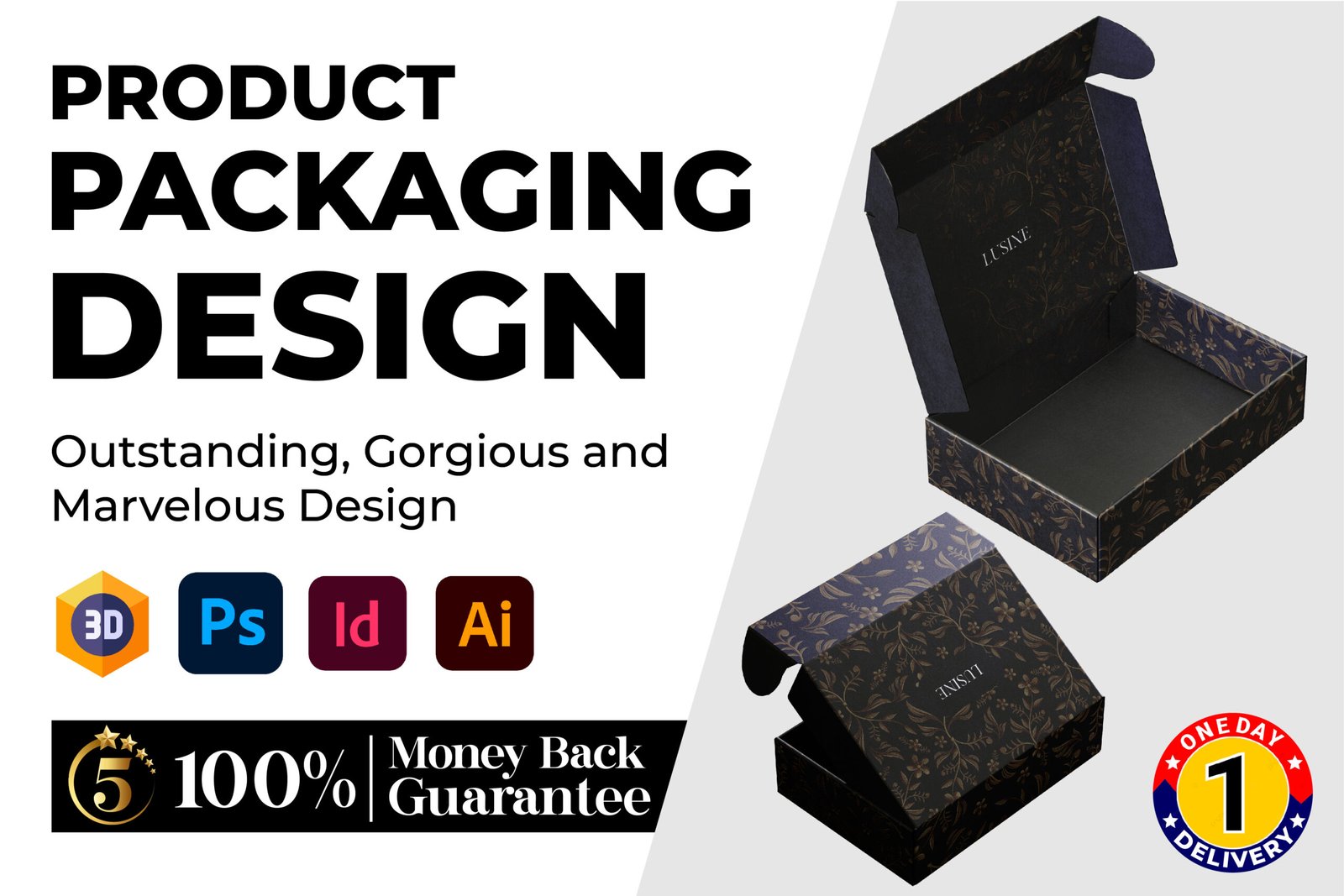 Best packaging box design, product box design, mailer box design for you