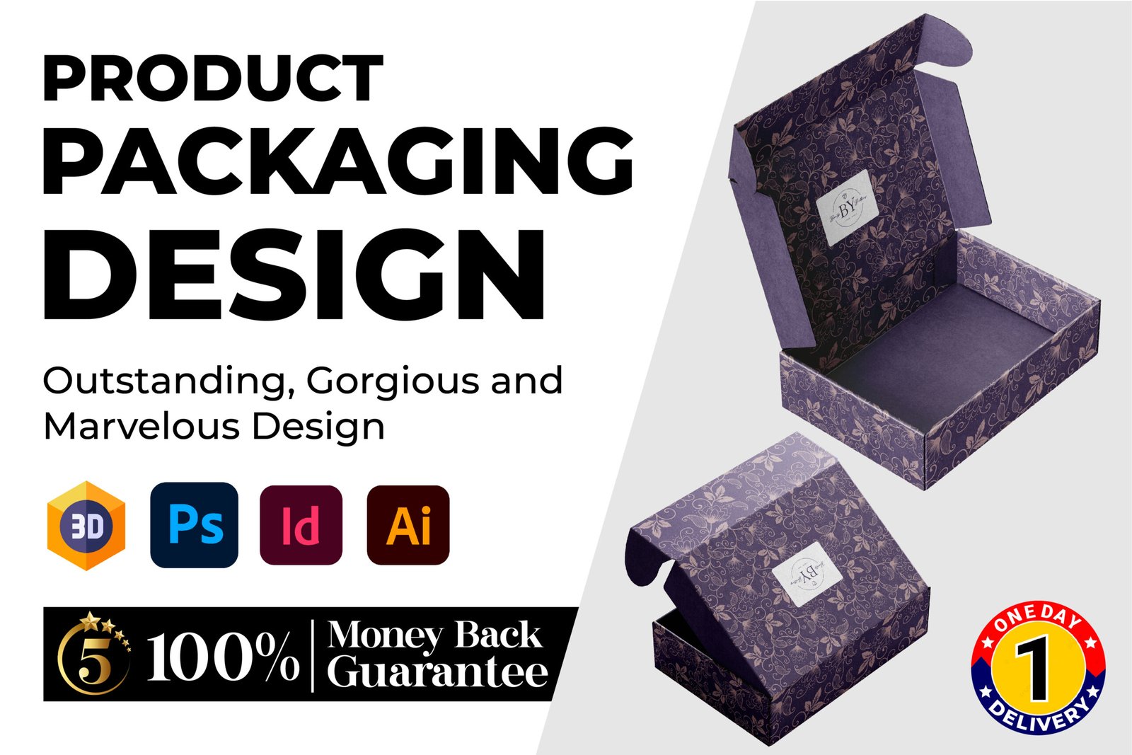 Best packaging box design, product box design, mailer box design for you