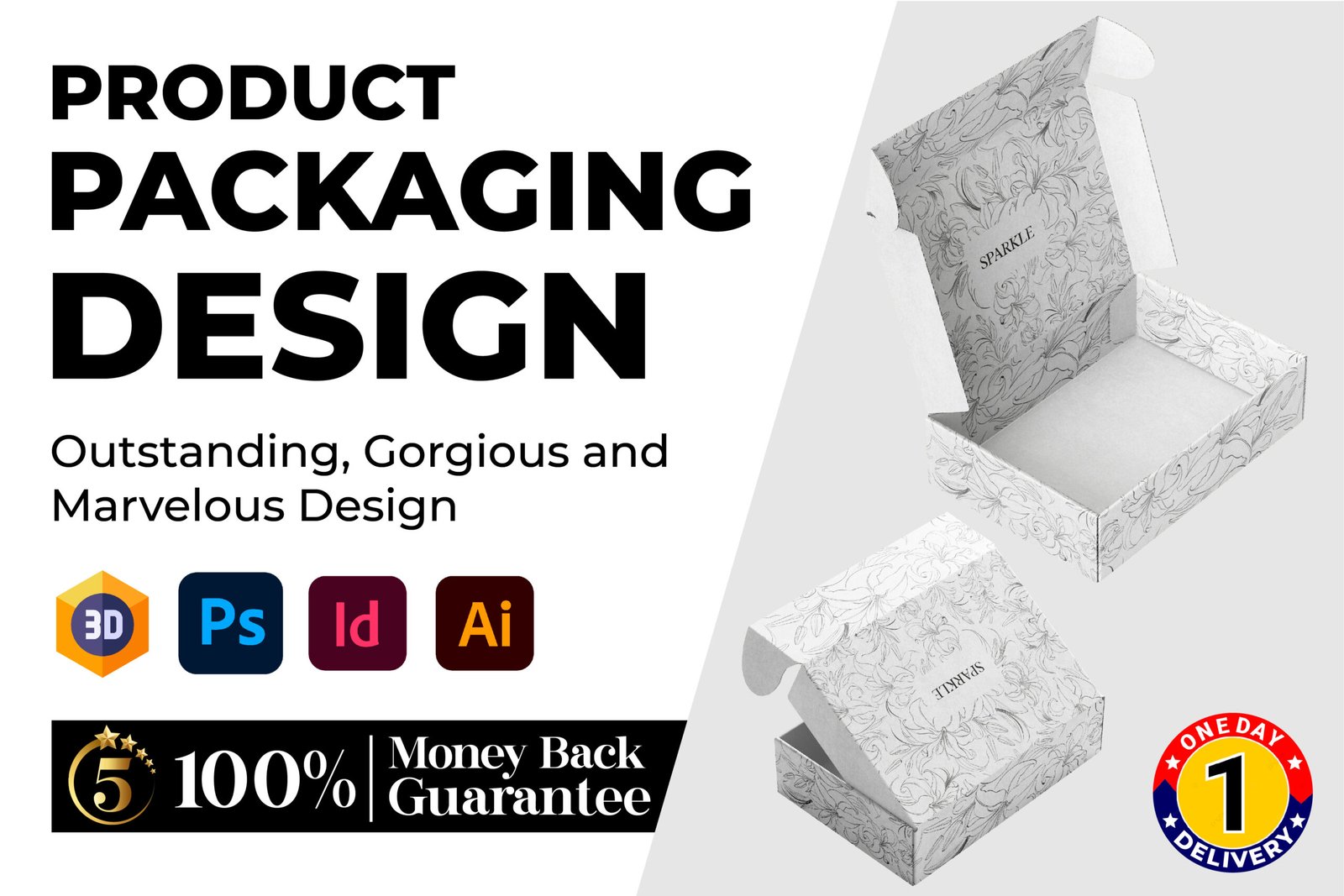 Best packaging box design, product box design, mailer box design for you