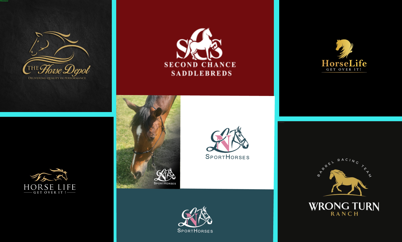 Create fascinating equestrian, horse racing business logo