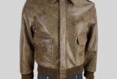 Leather Jacket A-2 Type Bomber Pilot