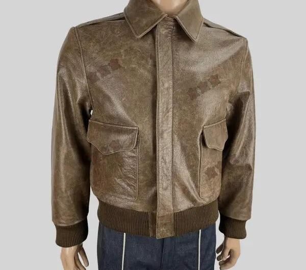 Leather Jacket A-2 Type Bomber Pilot