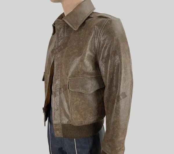 Leather Jacket A-2 Type Bomber Pilot