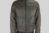 Men’s Olive Grey Lambskin Jacket