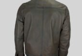 Men’s Olive Grey Lambskin Jacket