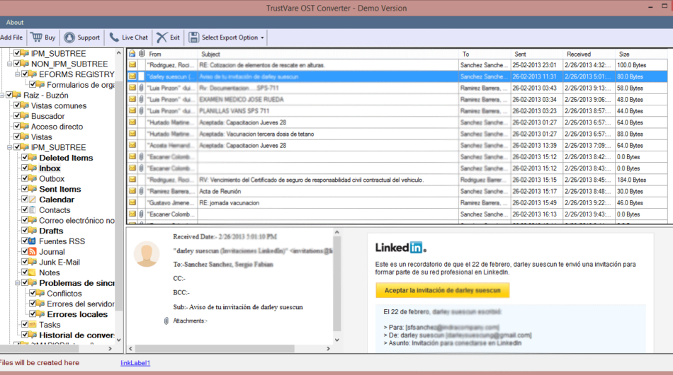 Transfer Multiple Large Offline OST Files Into PST Format