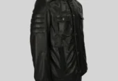 Mens Black Designer Leather Jacket