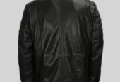 Mens Black Designer Leather Jacket