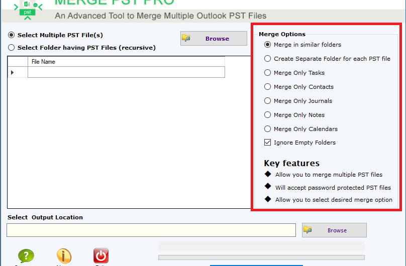 Advanced Merge PST solution