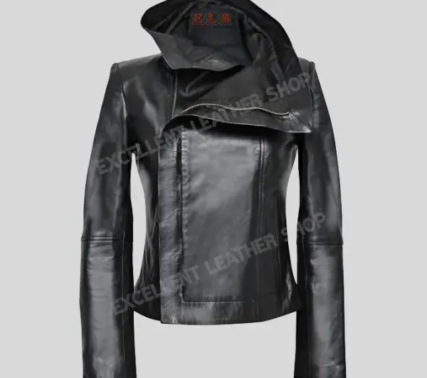 Women Full Sleeve Leather Jacket