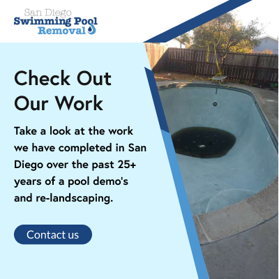 San Diego Swimming Pool Removal