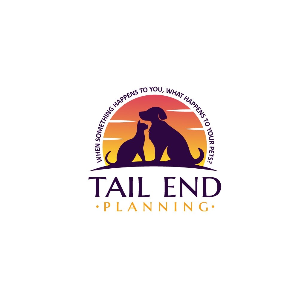 Minimalist pets, cat, dog and animal supply logo design