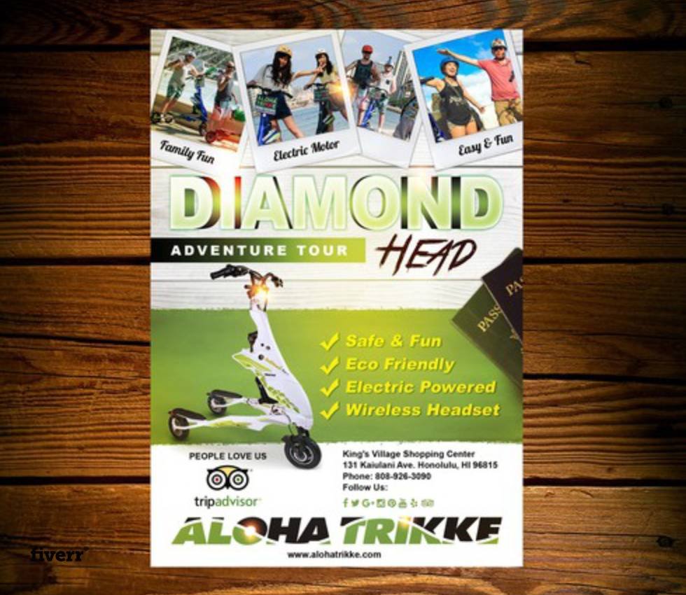 Create newspaper ad, magazine ad, flyer, print advert