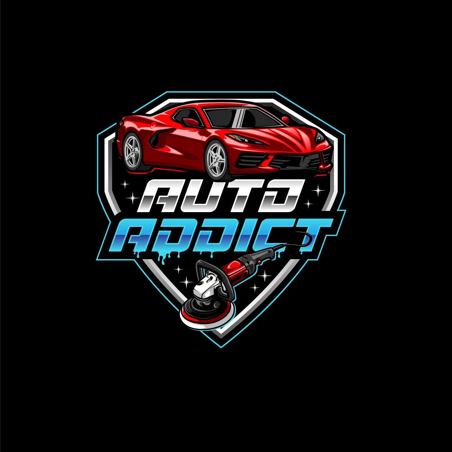 Most unique performance automotive car racing logo