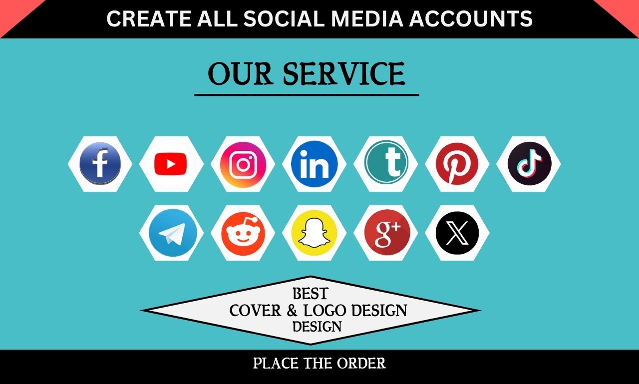 Setup all social media accounts, facebook business page, instagram, youtube