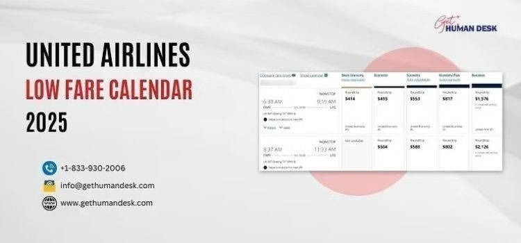 Special Rates with United Airlines Low Fare Calendar 2025