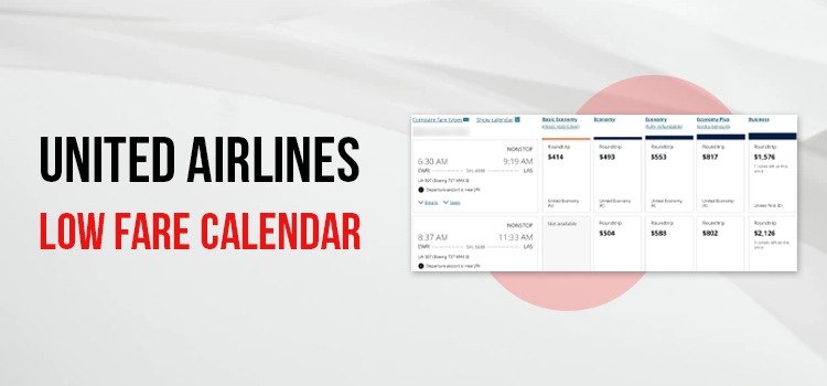Get Cheap Tickets via United Airline Low Fare Calendar