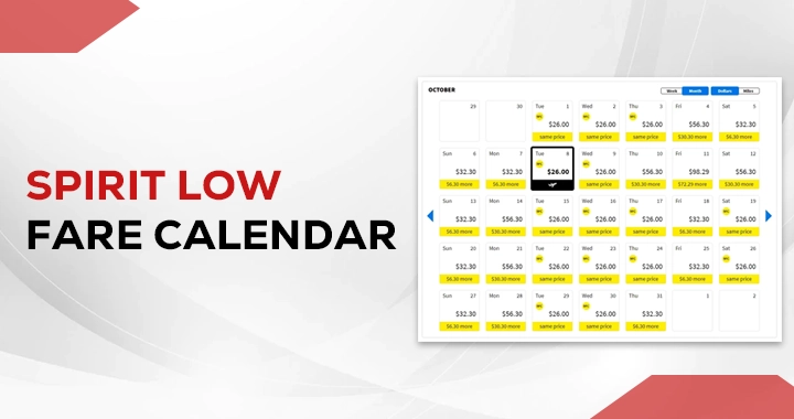 Book Smart with the Spirit Airlines Low-Fare Calendar – Contact +1-833-930-2006