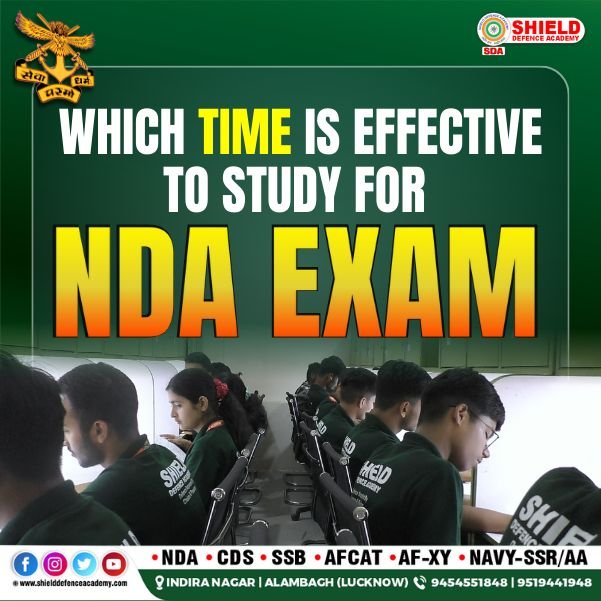 best nda coaching in lucknow : Effective time to study NDA