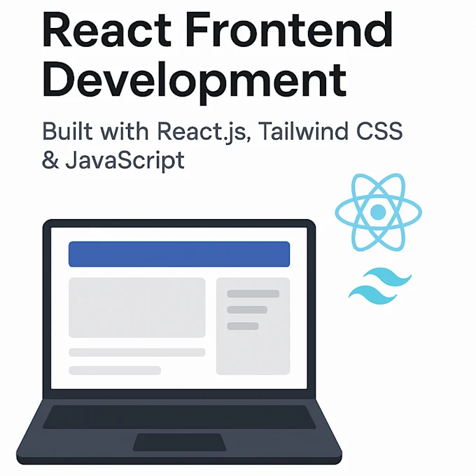 Responsive react website or component with tailwind CSS
