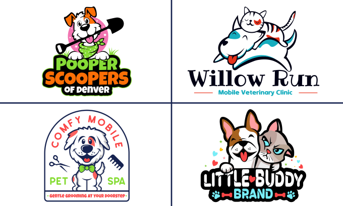 Animal,veterinary clinic,pet grooming,and pet shop logo