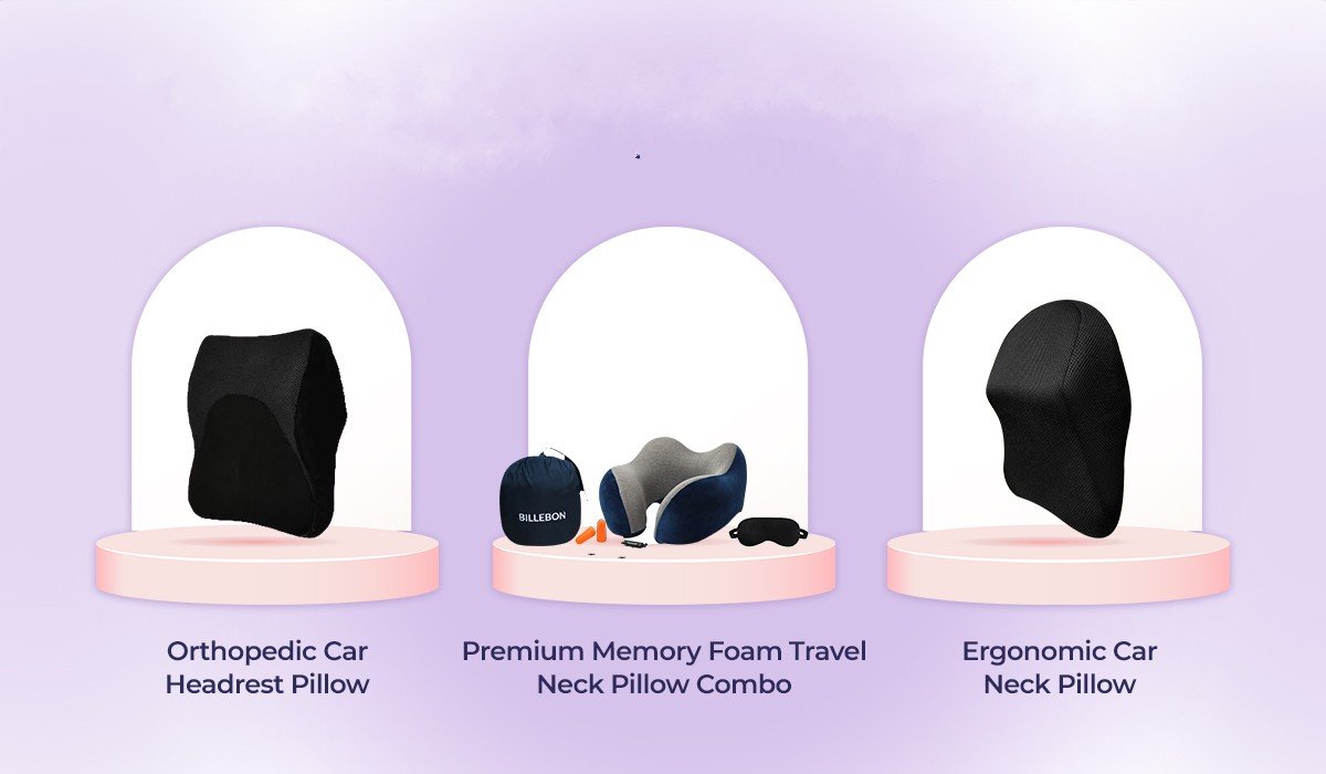 Buy Memory Foam Travel Pillow Online | Billebon