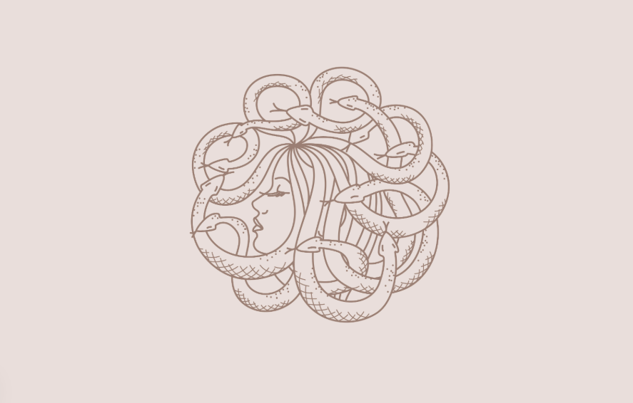 I will design line art boho feminine hand drawn logo design