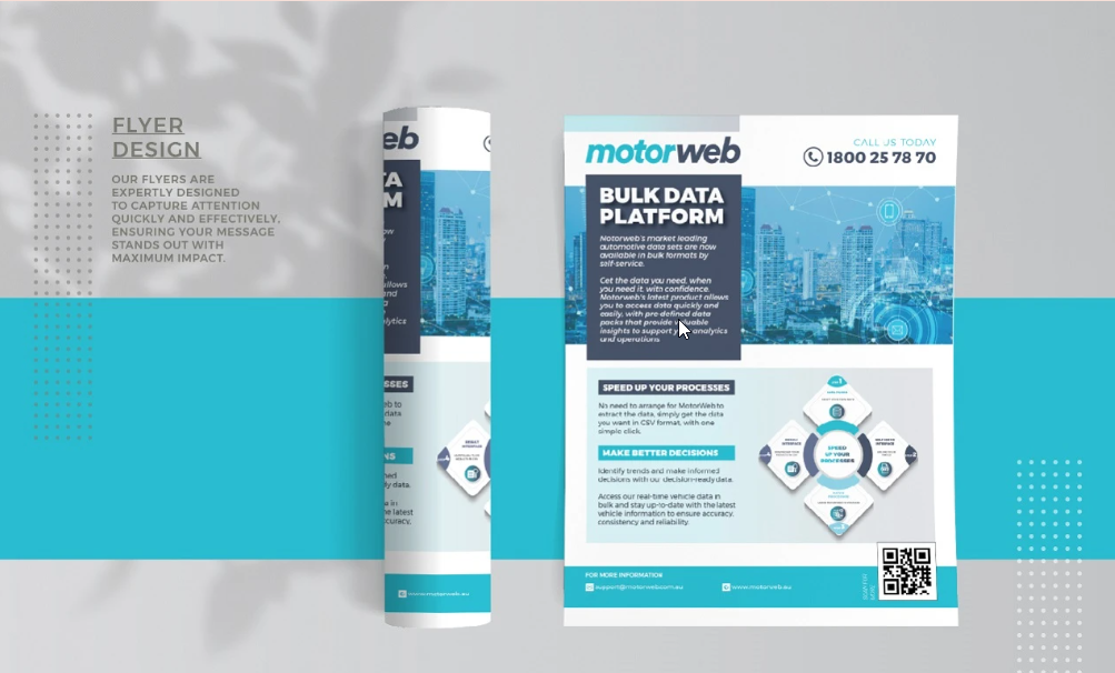 I will create flyer, brochure, and graphic design