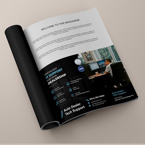 Create newspaper ad, magazine ad, flyer, print advert