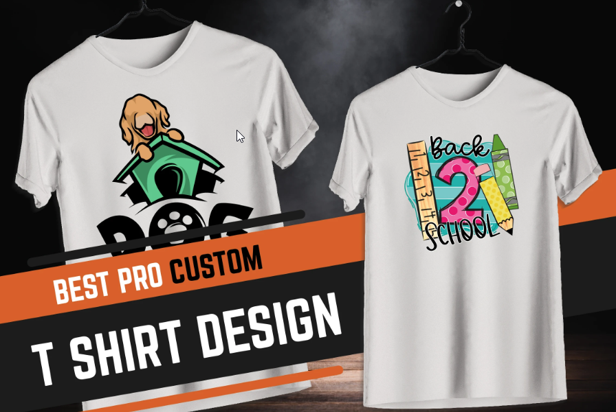 I will create trendy typography t shirt and custom t shirt designs