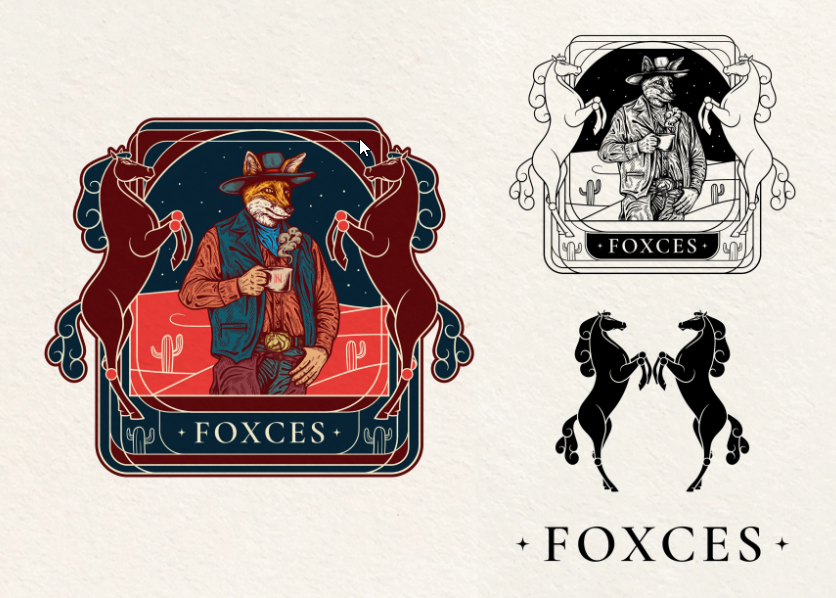 I will design an eye catching retro vintage logo with hand drawn and modern styl