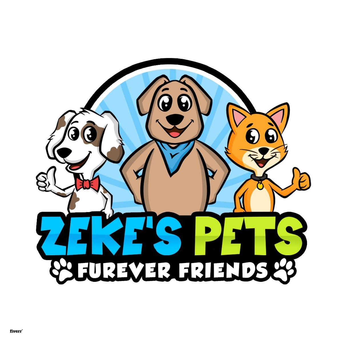 Design stunning dogs cats pets mascots logo