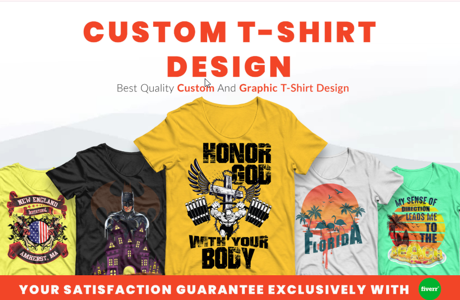 I will do awesome t shirt design typography graphic t shirt designs