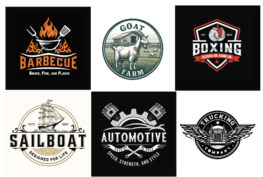 I will do vintage , retro , classic , hipster badge , outdoor or business logo d