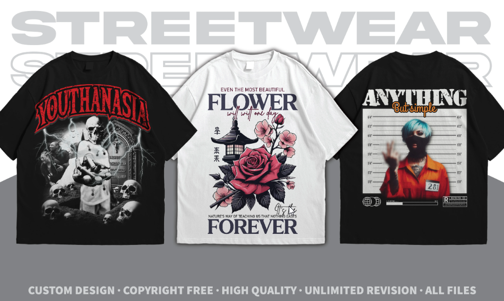 I will make graphic shirt design streetwear