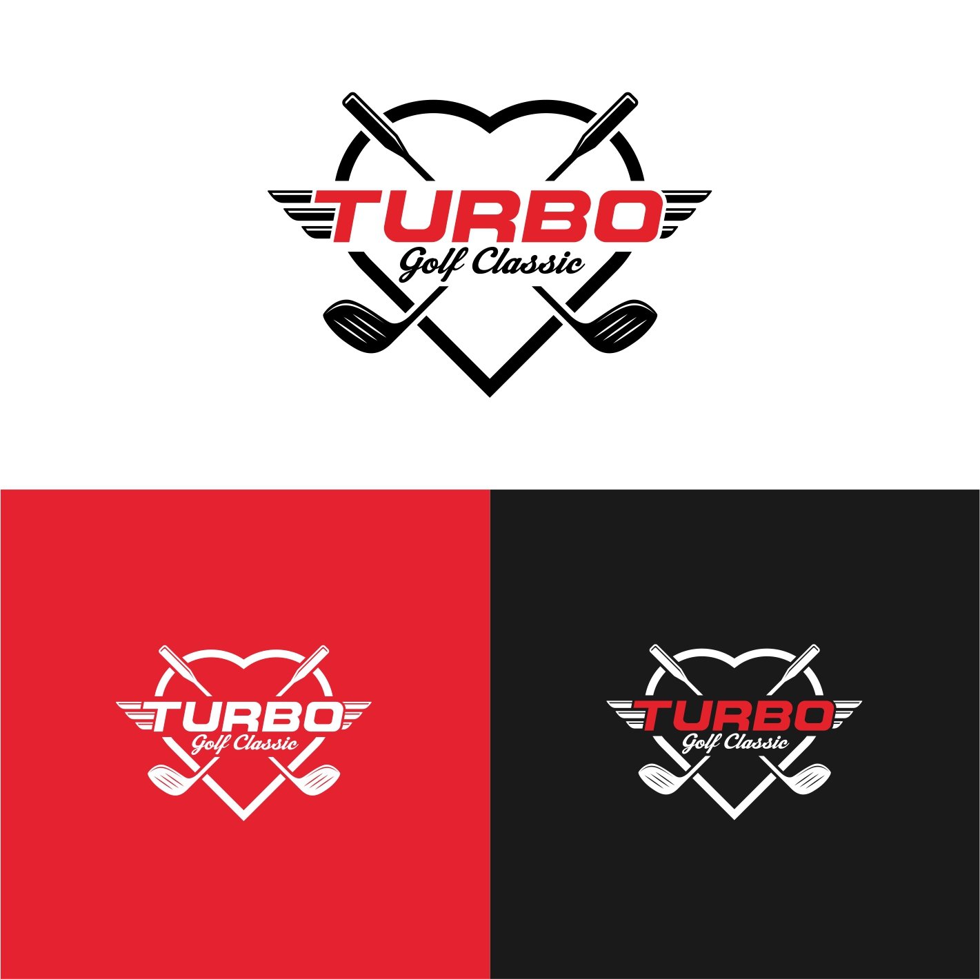 Minimalist design for sports clever golf logo