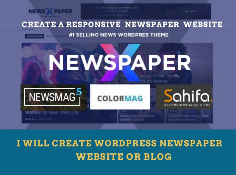 I will create a wordpress site with premium viral magazine theme