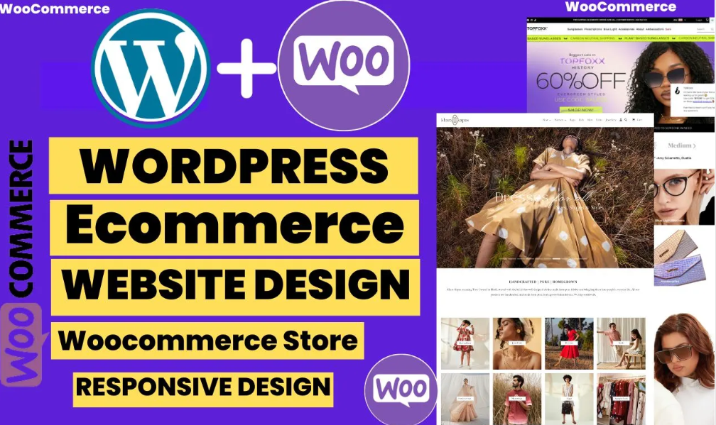 I will design wordpress woocommerce store and customize woodmart or oceanwp them