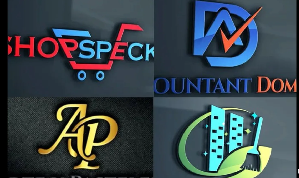 I will do professional modern 3d business logo design