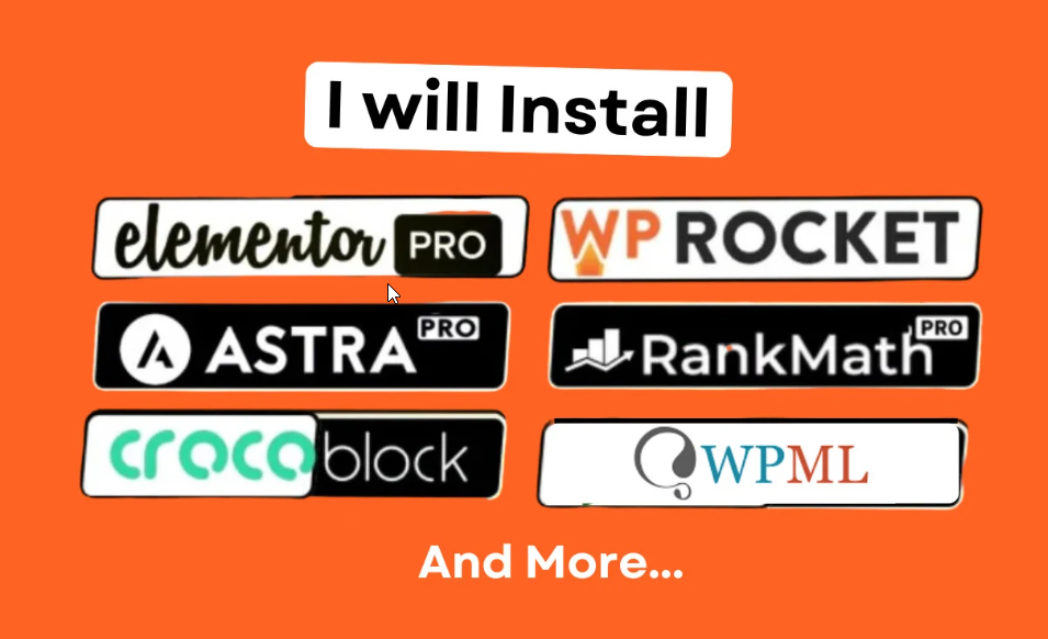I will install your wordpress plugins elementor pro
