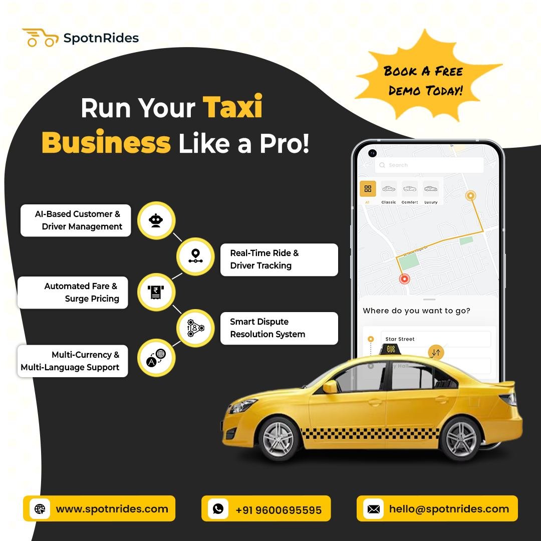 Simplify Your Taxi Business with SpotnRides Dispatch Software