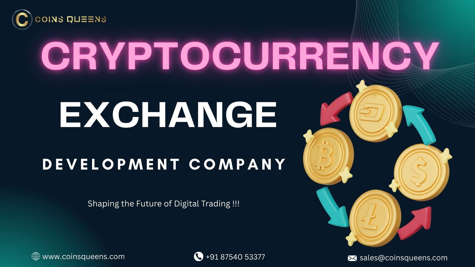 Cryptocurrency exchange development company-Coinsqueens