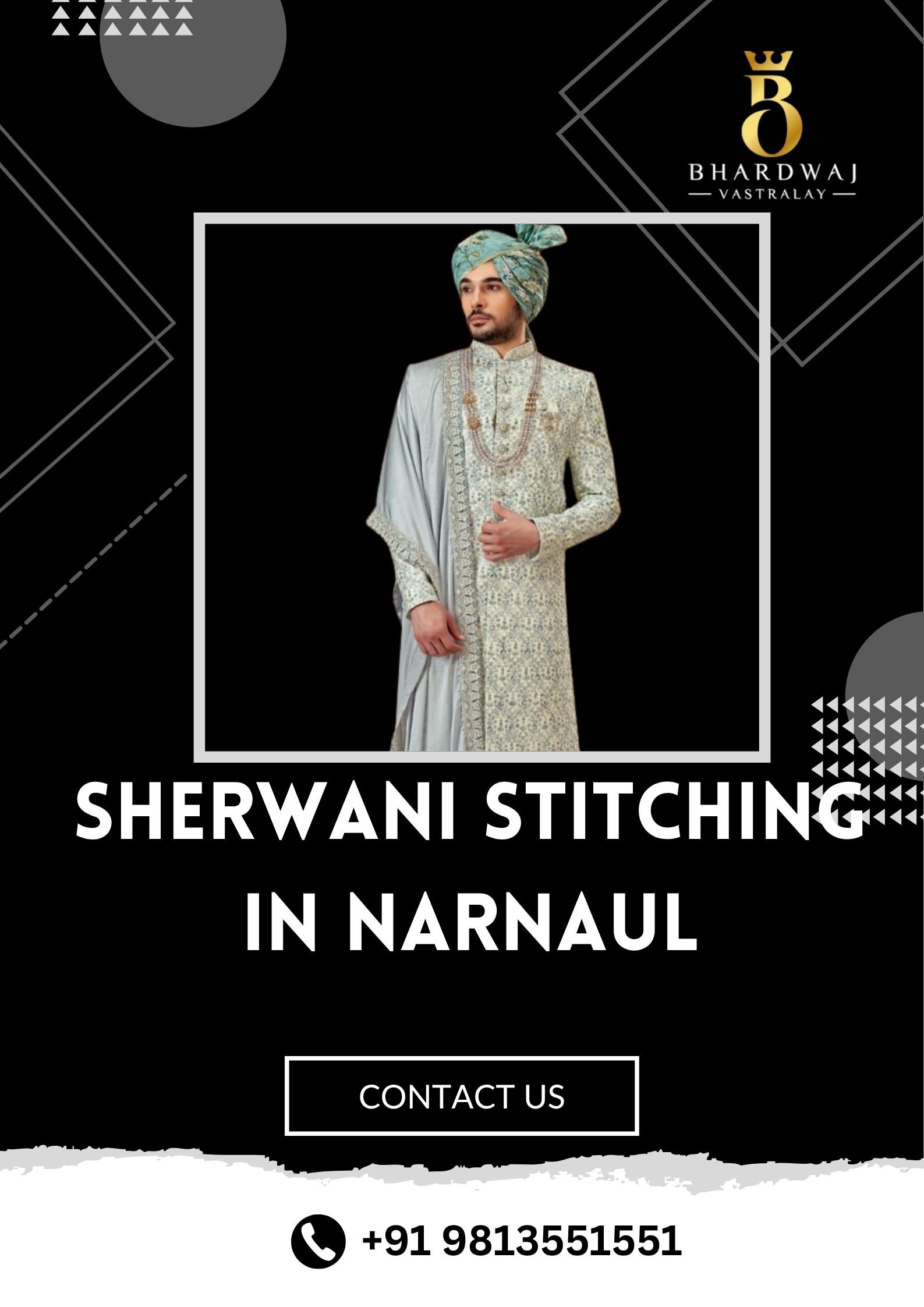 Expert Sherwani Stitching in Narnaul – Bhardwaj Vastralay
